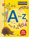 Duden 36+: A bis Z und 1 bis 10: Mit Fühllack zum Tasten und Begreifen | Buchstaben und Zahlen lernen für Kinder ab 3 Jahren (DUDEN Pappbilderbücher 36+ Monate, Band 1)