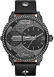 Diesel Herren-Armbanduhr Analog Quarz Leder DZ7328