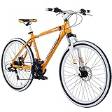 Galano Toxic Mountainbike 26 Zoll Fahrrad Hardtail MTB Mountain Bike Damen Herren Jungen Mädchen mit MTB Rahmen Unisex Rad 26" Jugendfahrrad Alu-Mountainbike (orange, 36 cm)