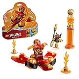 LEGO 71777 NINJAGO Kais Drachenpower-Spinjitzu-Flip Spielzeug, Spinner mit Kunststücken, Minifigur Kai zum Sammeln, kleines Geschenk für Kinder ab 6 Jahren