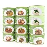 Diem 7 Tages Ration / 12er Dosenset - Ideal für Camping - Lange Haltbarkeit - Lammbraten, Sauerbraten, uvm.