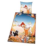 Klaus Herding GmbH Bettwäsche Set Disney Bambi und Klopfer 135 x 200 cm 100% Baumwolle