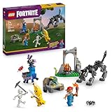 LEGO Fortnite Das Lager von Schali und der Zündkerzenkünstlerin Gaming Spielzeug - Vorratslama und Wolf - 3 Minifiguren & Lagerfeuer - Gamer Geschenk für Jungen, Mädchen und Fans ab 7 Jahren - 77075