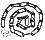 Absperrkette Schwarz - Stahlkette Absperrkette - Ø 5mm - 2 Meter