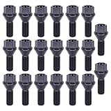 Radbolzen Radschraube Felgenbefestigung Kegelbund M12x1,5 Radmutter Radschrauben Felgenbolzen Felgenschrauben für 1er E81 E87 E82 E88 Cabrio 3er E36 Coupe 3er E46 Compact 3er E90 E92 E21 E30 Touring