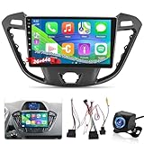Android Autoradio für Ford Transit Tourneo Custom 2013-2021 mit Wireless Carplay & Android Auto, 2G+64G 9 Zoll Touchscreen Autoradio mit WiFi, GPS Navigation, Bluetooth 4.0, FM RDS