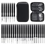 Qobobo 30 STK Terminal Entfernung Auspinwerkzeug KFZ Entriegelungswerkzeug Set, terminal Removal Tool kit Auto Kabel Stecker Ausbau Werkzeug Pin Auszieher Reparatur für Meisten Anschlussklemmen