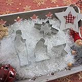 Ausstechformen-Set im Organza - Maria, Josef, Krippe, Stern - 100% Made in Germany