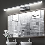 LED Spiegelleuchte 60cm Badezimmer Lampe 15W 1200lm, VITCOCO® Bad Spiegel Beleuchtung Lampe Badlampe Spiegellampe Mit Schalter Beleuchtung Neutralweiß 6000k IP44 wasserdicht LED Make-up Light