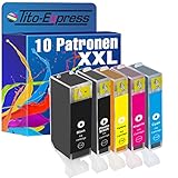 Tito-Express PlatinumSerie 10x Druckerpatronen XXL mit Chip und Füllstandsanzeige kompatibel mit Canon PGI-520 CLI-521 | Geeignet für Pixma MP 550 560 MX 860 870 IP 3600 4600 4600 X 4700