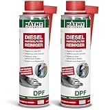 MATHY-DPF Partikelfilter Reiniger Diesel (2 x 300 ml) - hochwirksamer DPF Reiniger - Diesel Systemreiniger für Dieselmotoren - Diesel Additiv