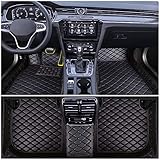 Auto Fußmatten Set für BMW 5 Series E34 E39 1995-2004 Leder Automatte wasserdichte FussMatten Rutsch Allwetter-Matten Schwarz