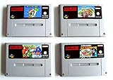 SNES - Super Mario Spiele Set: Mario Kart + Mario World + Mario Allstars + Yoshis Island