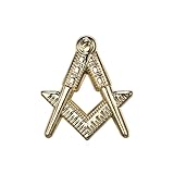 BOBIJOO JEWELRY - Pins Franc-Maçon G Equerre Compas Boutonnière Epingle Pin's Or Symbole