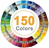 Stickgarn Regenbogenfarben, 150 Farben pro Packung, Stickgarn Baumwolle sticktwist Set für Kreuzstichfäden Polybaumwolle, Armband Garn, Basteltwist