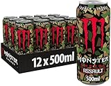Monster Energy Assault - erfrischender Energy Drink mit 160 mg Koffein - in praktischen Einweg Dosen (12 x 500 ml)
