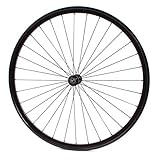 KHE Fixie Laufrad vorne 700c 28" Industriegelagert 32 Loch schwarz Doppelkammerfelge