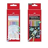 Faber-Castell 205068 - Buntstifte Set Metallic und Pastell, 20-teilig, bruchsicher, für Kinder und Erwachsene
