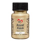 Ideen mit Herz Royal Flash, Acryl-Farbe, metallic, mit feinsten Glitzerpartikeln, 50 ml (gold)