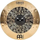 Meinl Classics Custom Dual 22 Zoll Ride (Video) Schlagzeug Becken (55,88cm) B12 Bronze, Dunkles und Brilliantes Finish (CC22DUR)