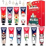 Handcreme Set,10pcs Mini Handcremes,Plant Fragrance Handpflegecreme für trockene,rissige Hände,Feuchtigkeitscreme Pflegecreme Geschenkset für Frauen und Männer,Weihnachten & Geburtstags Geschenk