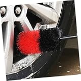 HEMOTON Farbige Felgen reinigungsbürste für Auto Reifenpflege Ergonomischer Griff Langlebige Borsten für Schwer Zugängliche Stellen und Gründliche Fahrzeugpflege