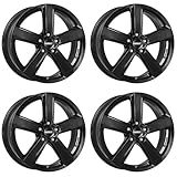 4x Dezent Felgen Alufelgen TU black 7.0Jx17 ET38 5x112 kompatibel mit Jeep Cherokee Compass Renegade