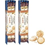 Giotto Momenti Vanillekipferl 2er Pack (2x154,8g) Winterliche Süßigkeiten mit Vanillekipferl Geschmack Neue Sorte 2025