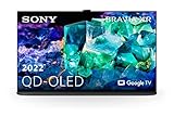 Sony XR-65A95K/P BRAVIA XR 65 Zoll Fernseher(QD OLED ,4K Ultra HD,High Dynamic Range (HDR), Smart TV(Google TV),2022 Modell),Titanschwarz inkl 24 + 6 Monate Herstellergarantie