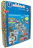 Ministeck 38426 - Family Set ca. 3.900 Teile, unzählige Mosaikmotive, Steckspaß für Kinder und Erwachsene, kreatives Spielen, Mehrfarbig