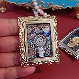 ZHANGOO 2PIC Creative Van Sunflower Shell Brosche Emaille Antike Kunst Retro Ölgemälde Pin Broschen Weibliche Accessoires-Goldrahmen,q