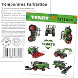 8-tlg. Tattoo-Set * FENDT TRAKTOR * als Mitgebsel oder Geschenk | Trecker Bauernhof Landwirtschaft Sticker Bilder Kinder Kindertattoo Kindergeburtstag Geburtstag