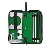 Portable Golf Putter Set Kit mit Ball und PVC-Tasche, Alu-Putter und Holz Tor Rack<br/>