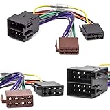 Auto Radio Adapter Kabel ISO Stecker Buchse Remote Kompatibel mit Opel Astra F G Corsa B C