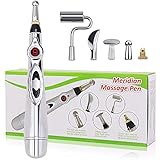 Akupunkturstift, Elektronische Akupunktur Stift, elektronischer Massagestift, Akupunktur-Maschinen-Meridian-Stift zur Muskelheilung, Schmerzlinderung (Batterie nicht enthalten)