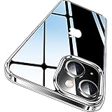 CASEKOO Crystal Clear für iPhone 14 Hülle, iPhone 13 Hülle [Nie Vergilbung] [Unzerstörbarer Militärschutz] Stoßfeste Kratzfeste Schutzhülle Transparent Case Dünne Handyhülle 6,1 Zoll - Durchsichtig