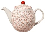 Bloomingville Teekanne Emma, rot, Keramik
