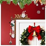 Weihnachtsdeko Türrahmen,Weihnachtsdekoration,Türrahmen Deko Weihnachten,Türecken Deko Aus Holz,mit Rundaufkleber Holz Lustig Weihnachtsecktürrahmen,für Wände Türen und Fenster Handdekoration