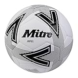 Mitre Impel L30P Fußball, hohe Strapazierfähigkeit, Formbeständigkeit, Weiß/Schwarz, 5