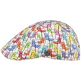 Stetson Texas BBQ Chairs Flatcap Schirmmütze Schiebermütze Baumwollcap Herren - mit Schirm Frühling-Sommer - L (58-59 cm) bunt