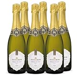 Gratien & Meyer Crémant de Loire Cuvée Diadem Brut (6 x 0,75 l) Edler Schaumwein aus Frankreich, Traditionelle Flaschengärung, Zart und leicht, Qualität auf Champagner-Niveau