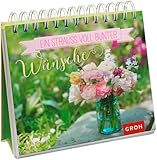 Ein Strauß voll bunter Wünsche: Blumen-Aufsteller mit schönen Sprüchen. Deko-Geschenk für Blumen-Fans