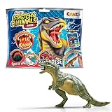 CRAZE Stretchy Animals Dinos - Superdehnbare Dino Figuren, Dinosaurier Spielzeug zum Sammeln mit elastischer Haut und spezieller Füllung