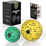 M.S.Lemberg® Faszienball klein Set - Massageball zur gezielten Selbst- Massage von Faszien, Muskeln, Verspannungen, Triggerpunkt u.v.m. - Mini Faszienkugel - Ball Ø 8cm & 6cm