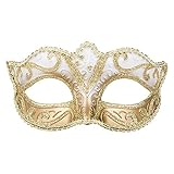 Boland 00338 - Augen-Maske Venice Felina, Gold, Gummizug, Ornamente, Maskenball, Venedig, Karneval, Mottoparty, Kostüm