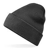 2X Premium Wintermütze Mütze schwarz Beanie für Winter, Strickmütze, Seemannsmütze, Docker Cap, Herrenmütze, Wollmütze Herren & Damen, Unisex von TK Gruppe (2X Wintermütze)