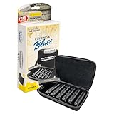 Hohner Mundharmonika Piedmont Blues 7 Mundharmonika-Set mit Etui, Edelstahl (PBH7)