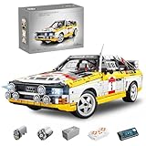 Technik Auto für Audi Sport Quattro S1 Group B 1984, MOC S1 Auto, 3880 KIemmbausteine Technik Sportwagen für Kinder, Erwachsene, Baumeister, YC-23043 (MIT M0T0R)