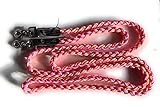 Viva Nature Handgemachte Zügel-bunt Pony-Zügel ca 2,50m Flechtzügel Flechtleine Pferd Reiten (Pastellrosa-Pinktöne)