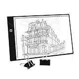 ACMEDE A4 Leuchttisch,Leuchtplatte Leuchtkästen mit USB Kabel,Touch-Steuerung Einstellbare Helligkeit,Tragbare Zeichnen Light Pad für Kopieren Zeichnen,Animation,Skizzieren,Röntgenbildbetrachtung,usw